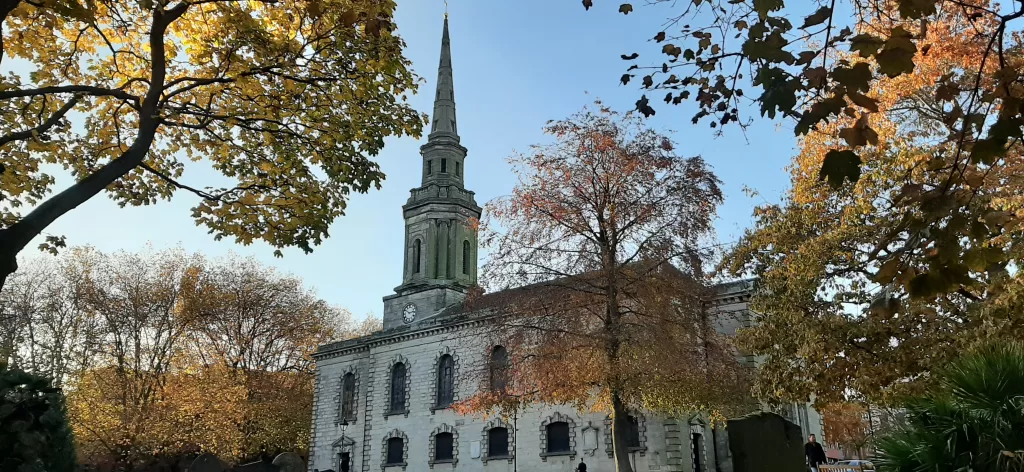St. Paul's Church on a glorious autumnal day. 