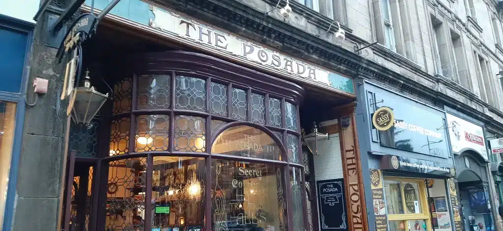 The beautiful exterior of the Posada pub in Wolverhampton.