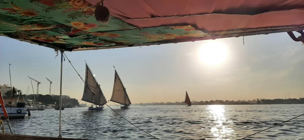 A few felucca boats on the River Nile - an unforgettable ride!