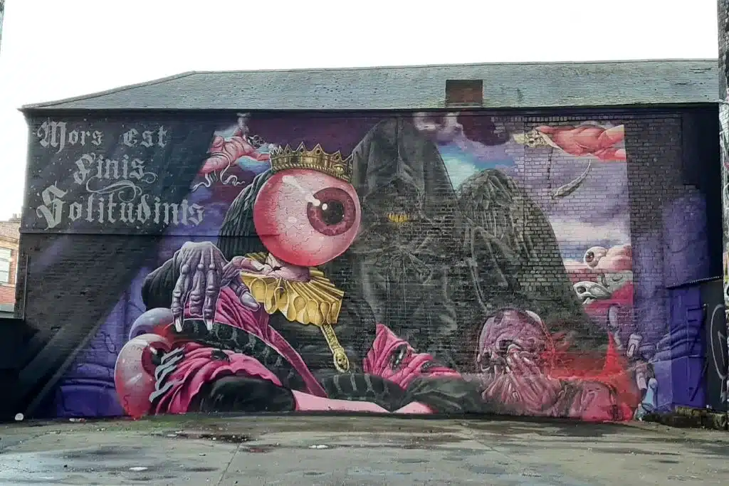 An example of the amazing street art on show in Digbeth. 
