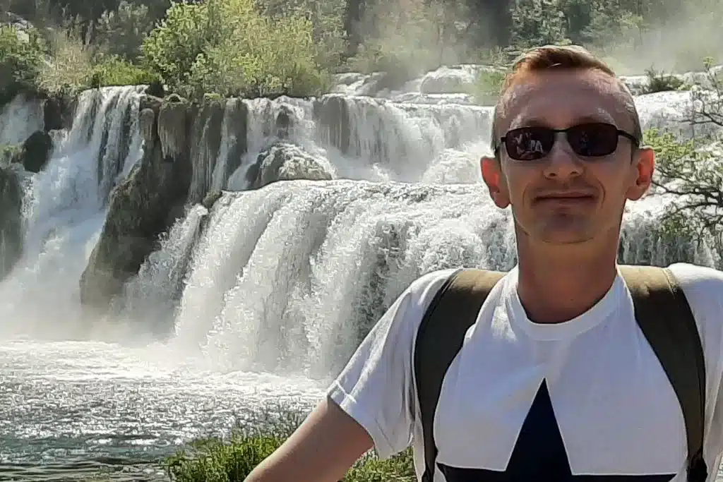 Enjoying my time at the Skradinski Buk waterfalls. 