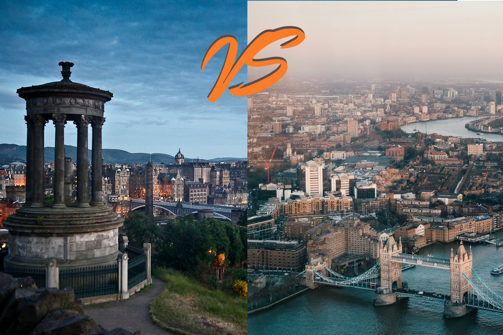 London vs Edinburgh Graphic